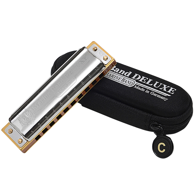原装Hohner10孔布鲁斯演奏口琴Mrine Bnd189豪华版MBD