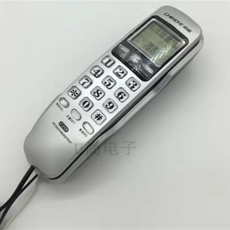 中诺壁挂电话机W018酒店办公KTV电梯学校用 有线座机 2组一键拨号