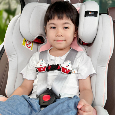 汽车儿童安全座椅胸扣安全带固定器扣子宝宝卡通防脱调节锁扣配件