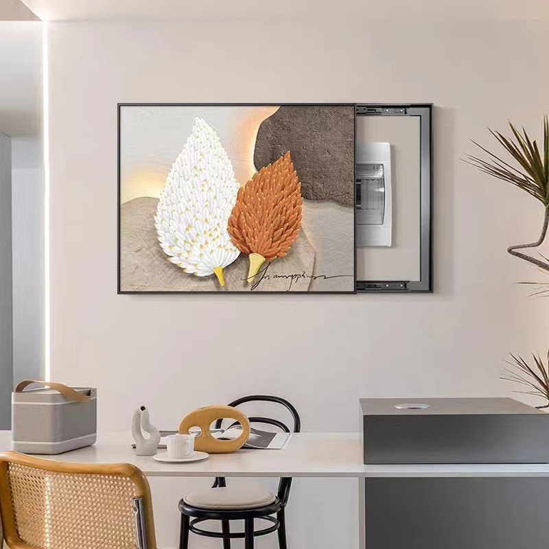 电表箱装饰画现代简约高级感餐厅开关遮挡挂画空开盒配电箱壁画