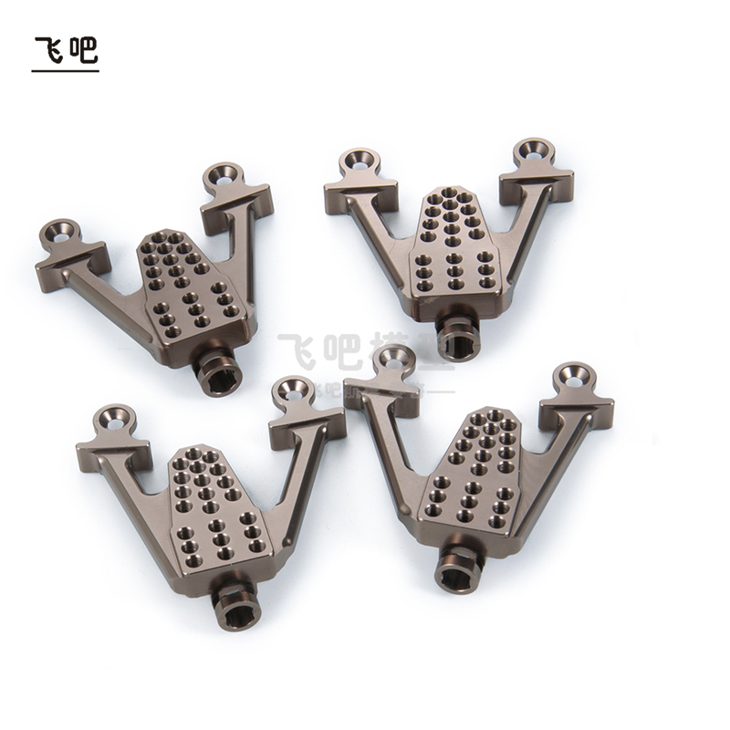 1:10攀爬车配件 SCX10铝合金多孔位调整前避震支架升级版通用