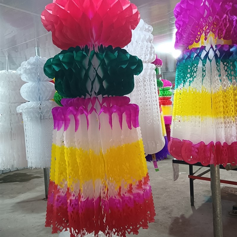 拷贝纸灯笼清明吊清明节挂纸挂花坟飘上坟扫墓祭祀用品灯笼花