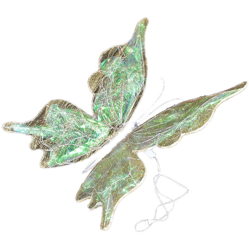 婚庆道具布置发光蝴蝶翅膀舞台装饰吊顶挂件婚礼路引场景布置摆件