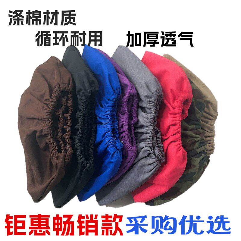 10双装加厚棉布鞋套防滑可水洗家用大码机房学生鞋套耐磨45码鞋套