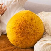 风可爱毛绒圆球抱枕仿兔绒毛球靠枕沙发床头靠垫飘窗房间装 饰