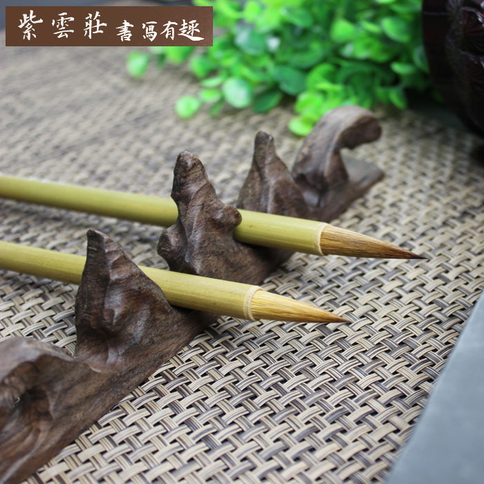 狼毫毛笔装大中小楷书行书法用品文房初学毛笔单支湖笔硬毫舞雪