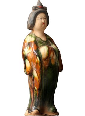 陶俑唐仕女胖妞古风摆件客厅玄关桌面艺术品装饰商务礼品