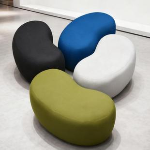 创意弧形沙发组合区设计简约休墩息会客大堂师工作室洽谈异465形