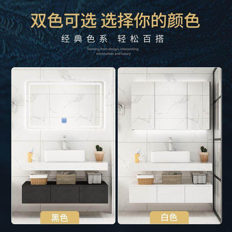 奢浴室柜组JIK合套装现池代简约卫轻间生洗手洗脸厕所洗漱台上盆