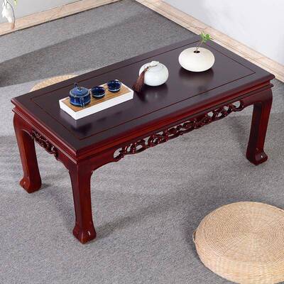 炕桌木农村几家用客厅中式飘实窗桌榻米桌炕几FMI榻小茶小户型多