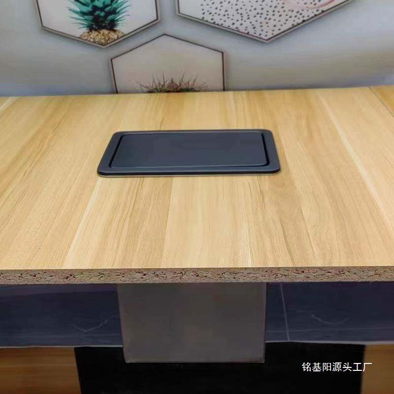 不锈钢洗手台嵌入式垃圾盖家用厨房大理石台面内嵌垃圾桶翻盖隐形