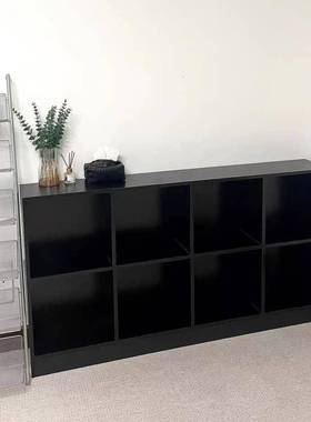 黑色八格柜书柜格子F97SH58T置柜自由组合展物纳架储物柜床边收柜