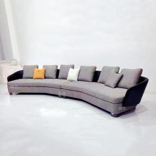 劳森沙发意式 个简现代客厅创意性设G3011计师艺配极布艺异形转皮