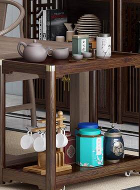 新中式边几煮茶几可移边床头厅CBB柜动沙发角几客轻奢感棋牌室r*