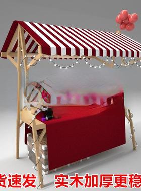 集市摊位木质示架夜场市摆摊展活动棚户外AL100965台市集商可折花