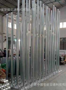 援工厂直销道路交通标志杆件小立双EYN立柱单悬臂杆中双悬臂