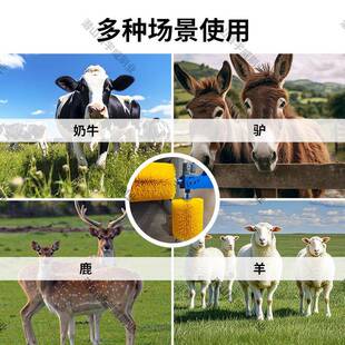 724厂家清双头牛体刷牛清洁刷奶挠痒按摩清毛刷牧场专用刷马洗体
