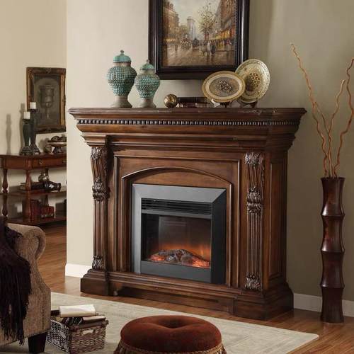 美式轻GOZ奢壁炉装饰后现代简约电子柜复炉芯仿真火法式古木玄关