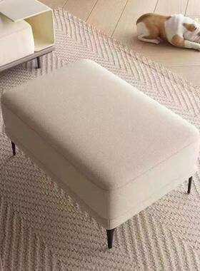 新卧款贵榻妃方形沙发脚踏凳客厅轻YHC奢懒人发单独沙踏方形室脚