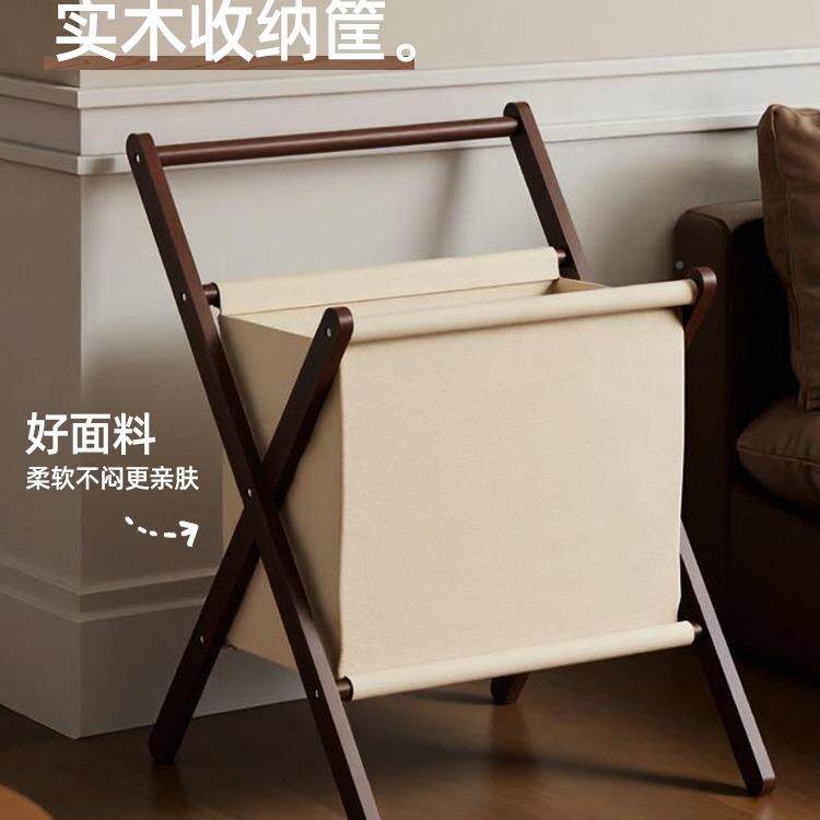 卧室放纳脱下的F8MJJT69服收筐衣实衣木感脏衣篮大容量次净收纳落