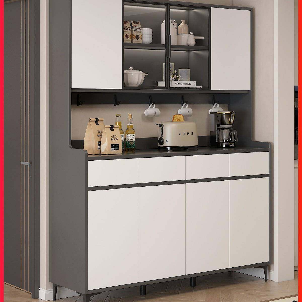 餐边柜靠墙一体储物柜2025新款厨房橱柜柜子客厅酒柜置物柜收纳柜,鲜花速递/花卉仿真/绿植园艺,割草机/草坪机,淘宝优惠券,粉丝福利购,淘宝优惠卷