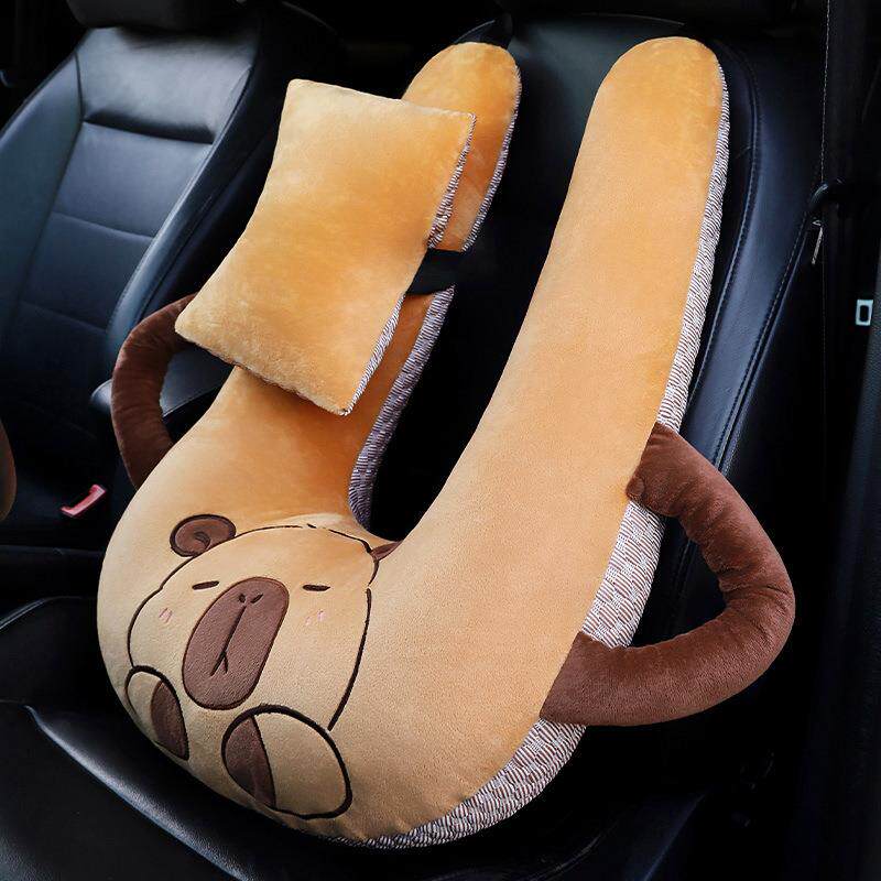 儿童车用安全带防勒脖抱枕车U枕载睡觉神器坐车上后排大人护颈枕