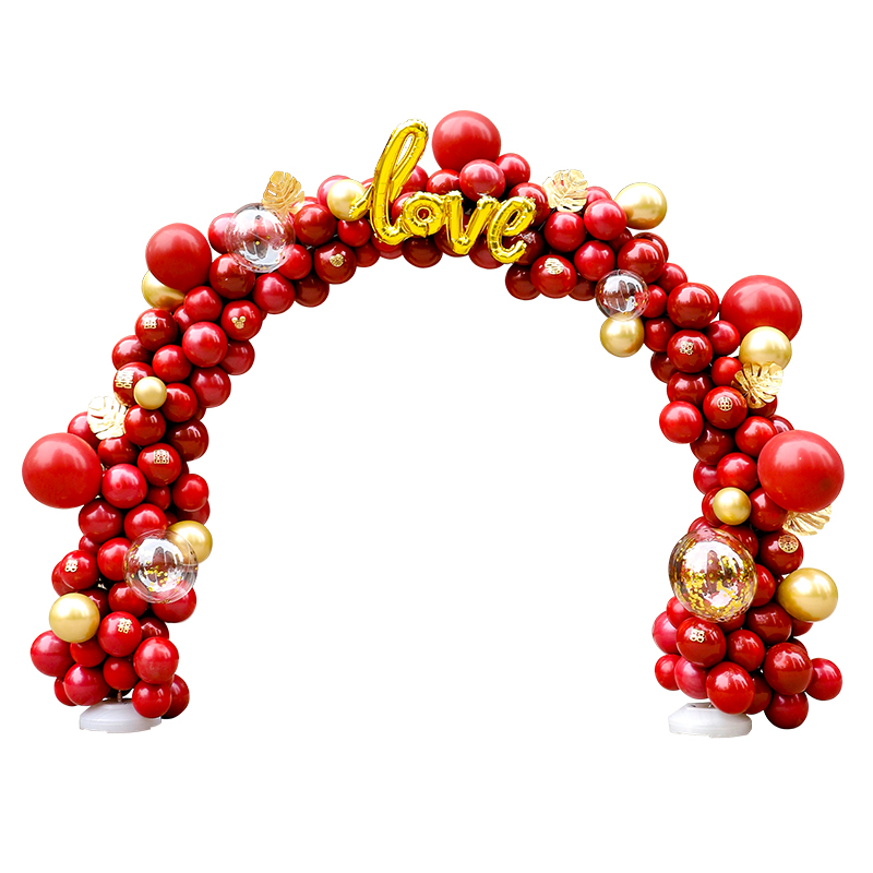 结婚气球拱门支架室外婚礼装饰场景布置路引花拱门口婚庆用品大全