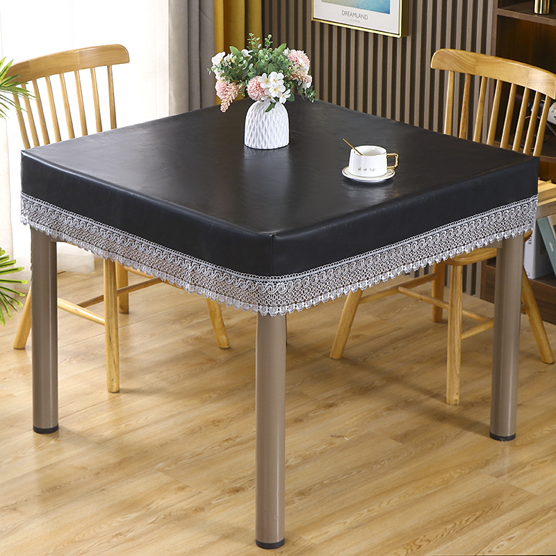 皮釉防水防尘盖布全自动麻将机盖正方形桌布烤火桌电炉罩加厚