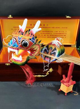 潍坊风筝龙头蜈蚣龙风筝立体竹子传统礼盒观赏装饰手工艺商务礼品