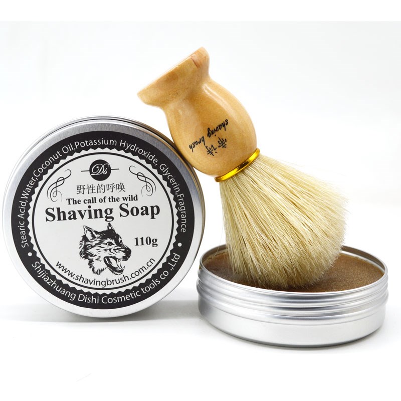 出口德国男士剃须皂装 胡须皂刷胡刷刮胡皂剃头皂剃须泡沫皂