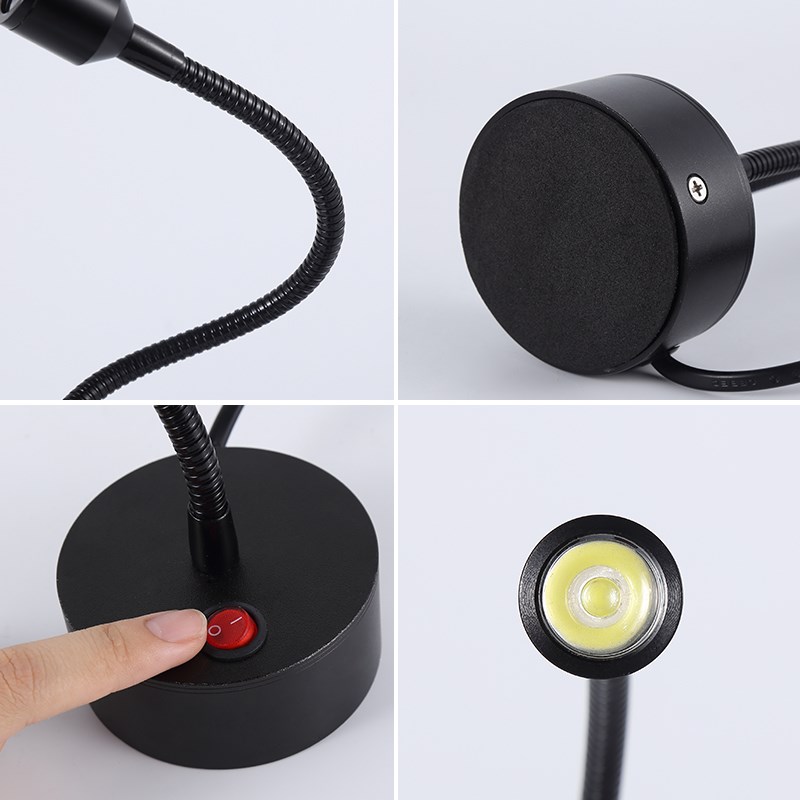 led可移动射灯明装吸顶超亮旋转一头二头三头软管店铺插电式谢灯