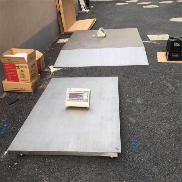 北京2吨不锈钢地磅 SCS-2000kg标准不锈钢电子秤 电子磅秤1.5*1.5
