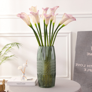 泰环 10支PU马蹄莲仿真花海芋花假花大号花束 客厅酒店装饰品摆件