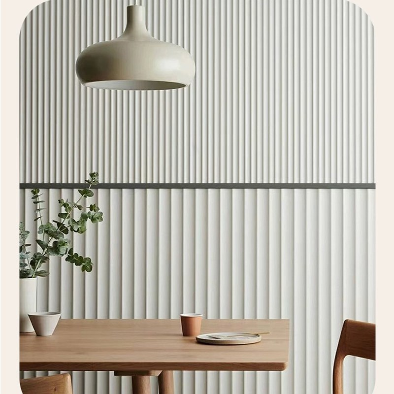 实木内弧波浪板护墙板细薄小波浪半圆背景墙内凹弧格栅板吊顶圆弧