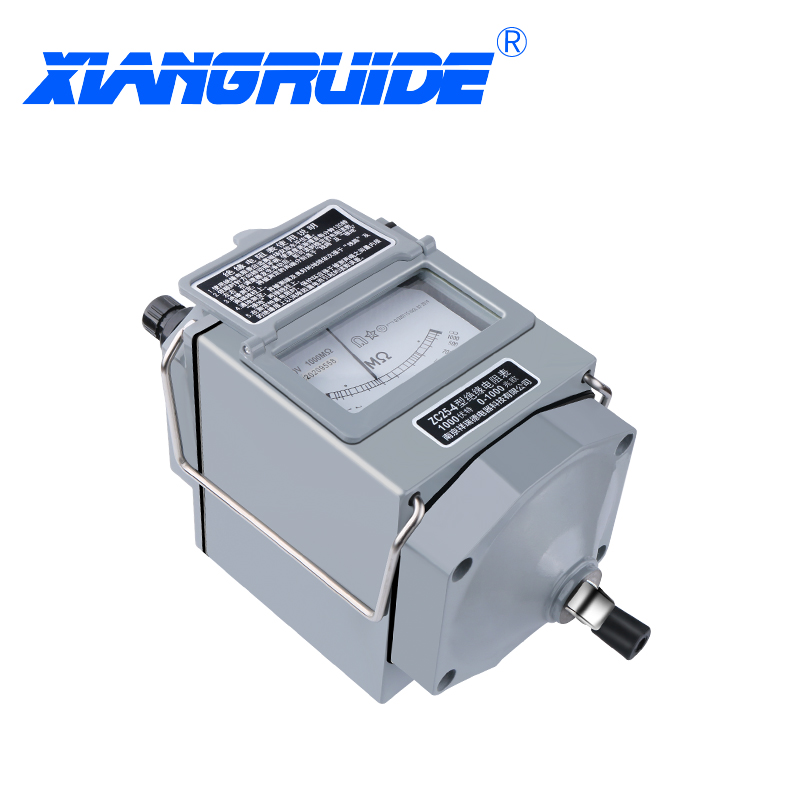 祥瑞德电工摇表0v兆欧表1000伏绝缘电阻测试仪手摇电阻表检测表