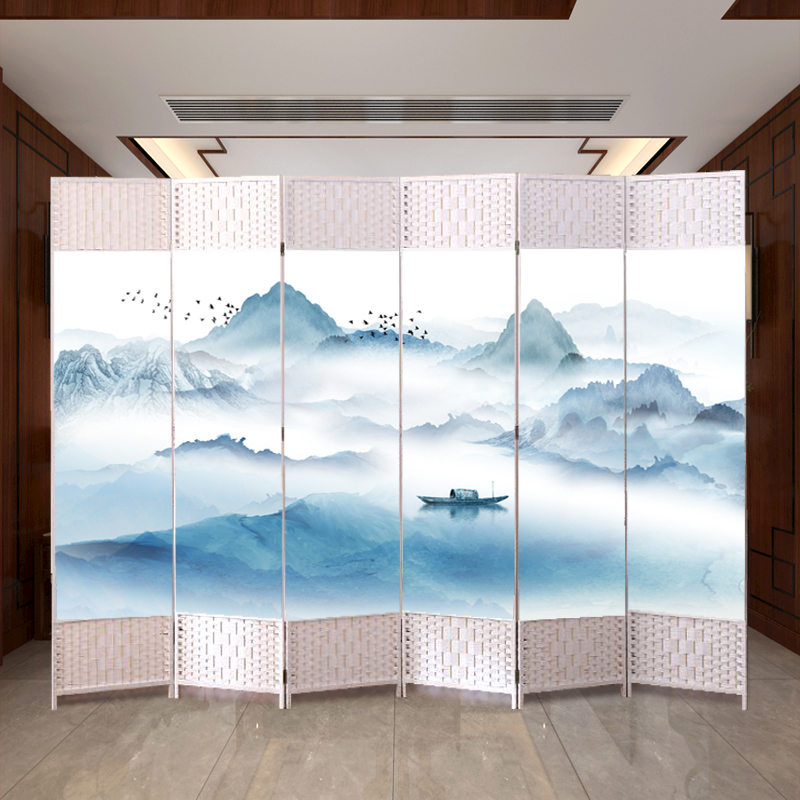 家用屏风隔断客厅现代简约可折叠木质玄关移动办公室进门卧室遮挡