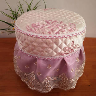 新款邦之媛圆墩可方形凳子套脚踏套垫全包型皮墩套罩子坐垫椅垫