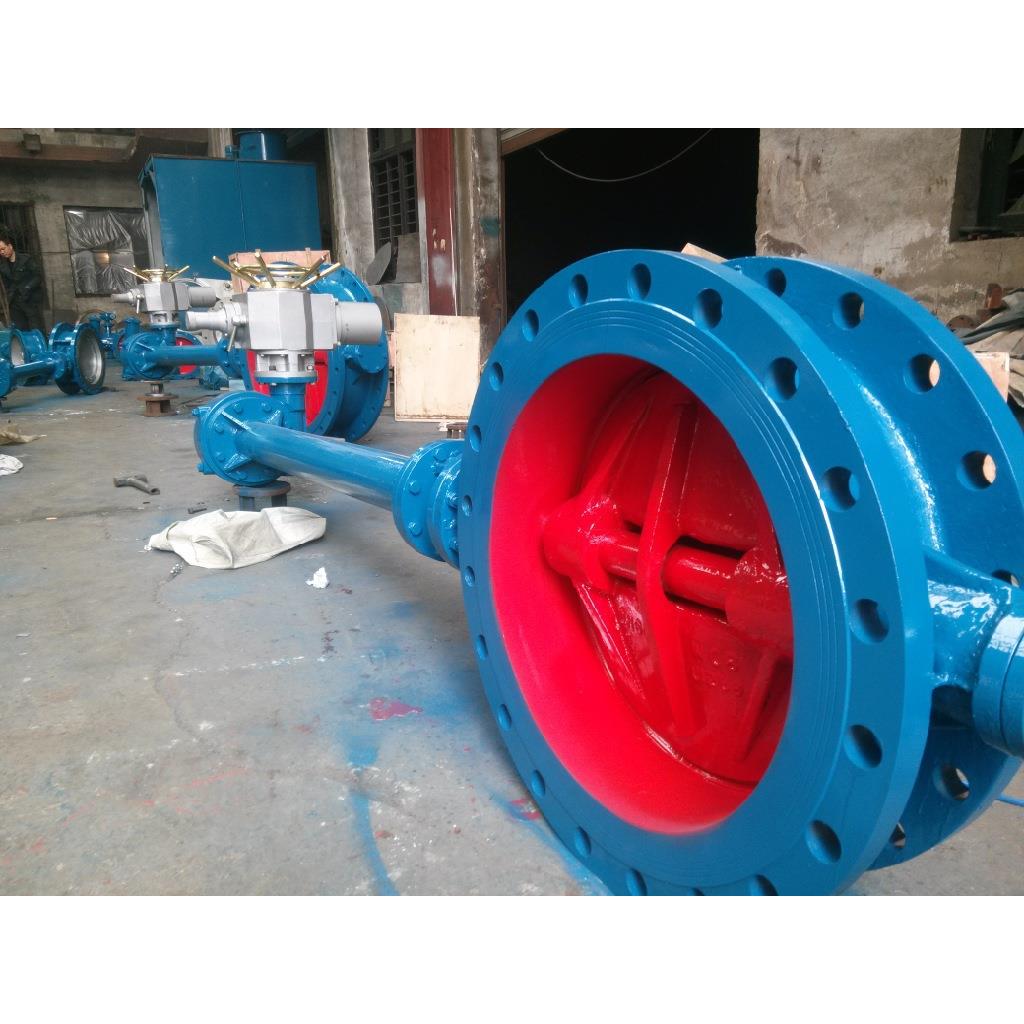 大口径加长杆硬密封蝶阀厂家直销台默认项偏置板式执行器流