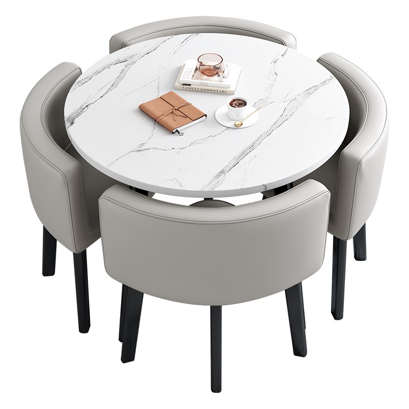 BD818简约洽谈桌接待桌椅会客接待小圆桌办公室家具会议桌子