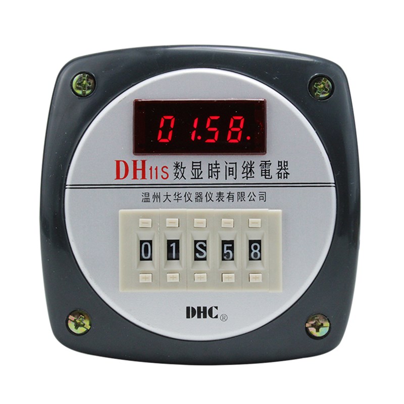 温州大华 DH11S 数显时间继电器 正或倒计时0.01s-999m延时 DHC
