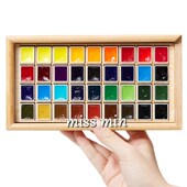 艺术家水彩颜料 分装 1ml 36色木盒 敏小姐美术馆 2ml