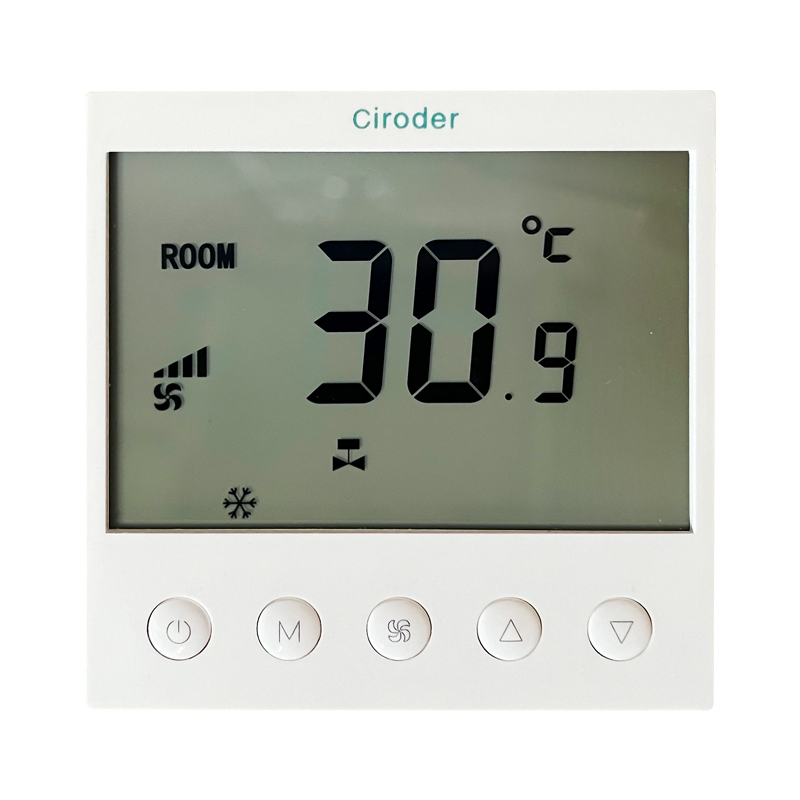 原装C81中央空调温控器风机盘管开关来电自启按键锁定