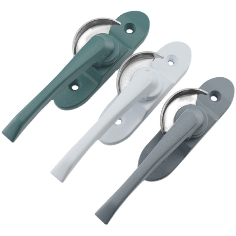 迪福德90型铝合金窗可调向月牙锁推拉门窗锁窄钩盘平移窗户锁扣