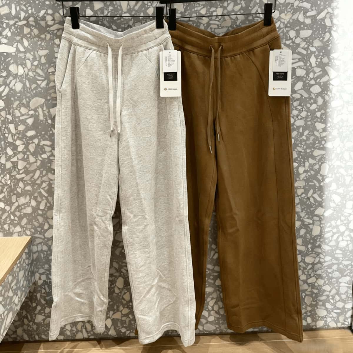 正品代购直邮 lululemon Scuba 女士中腰加绒抽绳休闲阔腿运动裤