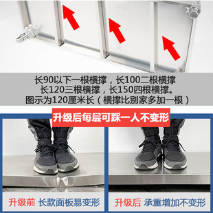 不锈钢架饭店厨房用品家用大全收纳锅落地五层不锈钢货架置物架具