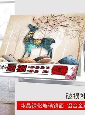 电箱万年历RVZ表装饰画冰晶挡镜面显示时间钟表遮总开关电闸箱配