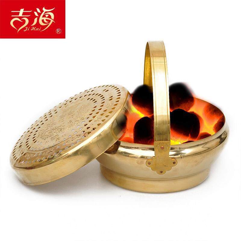 婚123庆用品火炉铜婚礼火冲手结婚火铳囱暖脚炉铜火盆火盘陪嫁旺