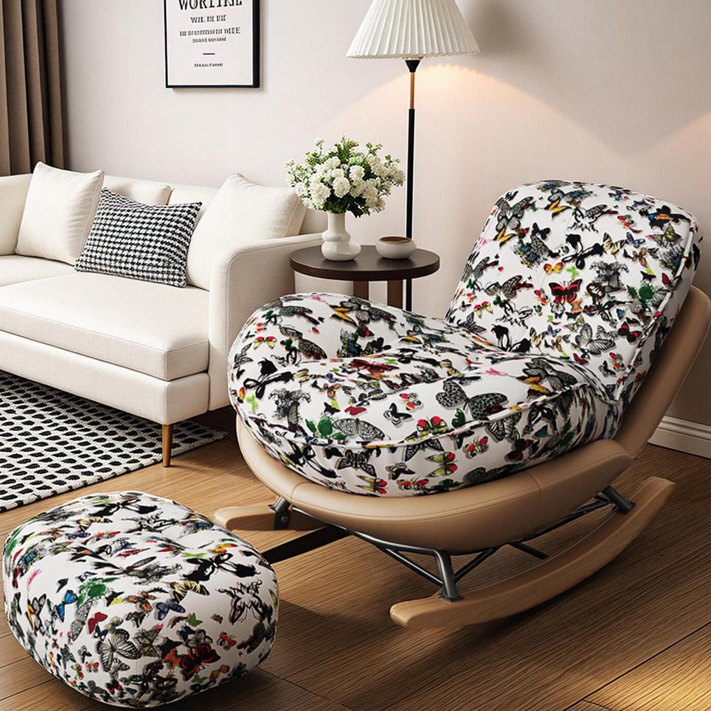 懒人沙发单人躺椅摇摇椅客厅阳台午睡摇椅子企鹅逍遥椅可躺可睡觉