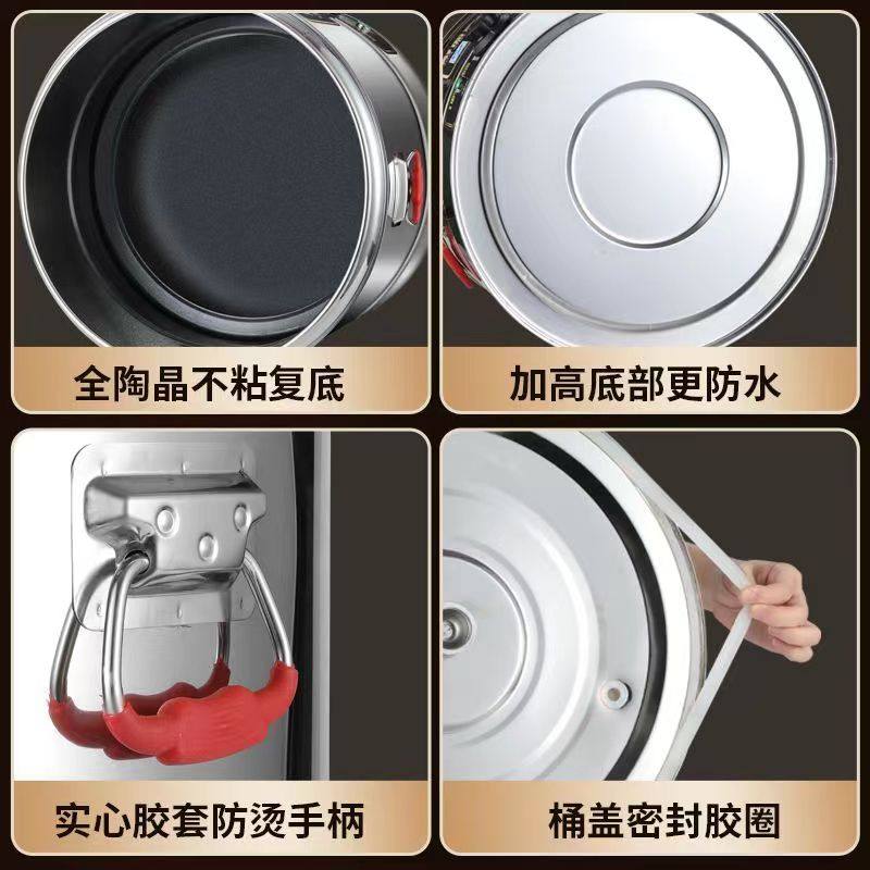 商用麻辣烫炉多功能复底电热煮面桶平底烫菜煮饺子冒菜桶烫粉面炉