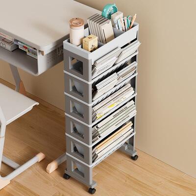 教室桌书架可移动书旁书立办架边落地小推车置桌W313系列物架公室